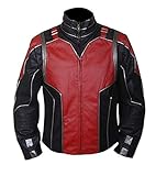 ant man 2 dvd fecha ➤ Esta chaqueta de aviación es de piel cálida para hombre con cierre de cremallera (cremallera YKK de alta calidad)