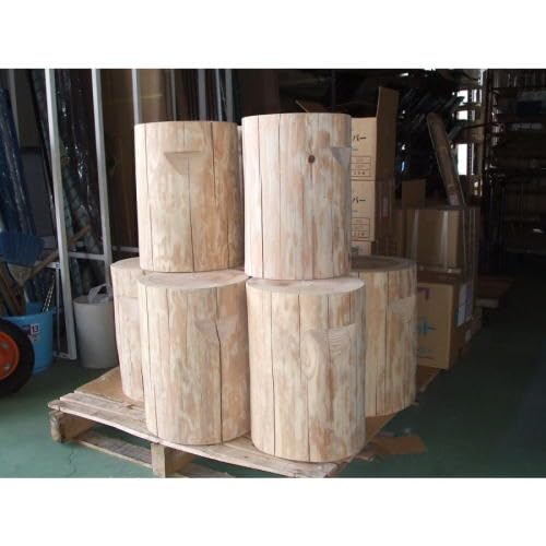 Amazon｜特選国産杉 丸太椅子 (取手付) スギ 丸太イス 丸太いす