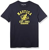 nautica men's shirt size chart Cuello redondo Nautica Men\'s 100% Cotton Patriotic Logo Graphic Tee Shirt