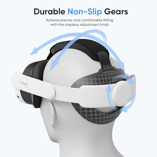 Image of Sonicgrace S3 Air Comfort Head Strap Compatible with Meta Quest 3 and Quest 3S, Adjustable Lightweight Durable Replacement Strap Accessories