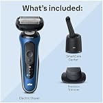Rasoir Électrique Braun pour Hommes Série 6, Rasoir Électrique, Tondeuse de Précision, Centre de Nettoyage et Charge 4-en-1, Étui de Voyage, S6 6172cc, 1 article