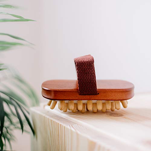Croll & Denecke 60093 Cellulite-Handbürste mit Holznoppen