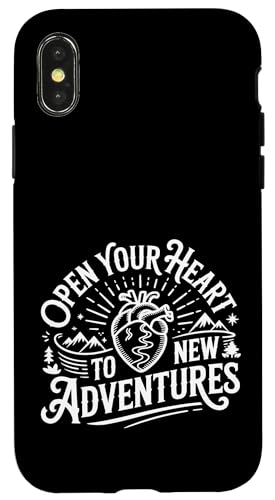 Open Your Heart To New Adventures ���s�T�� |- �X�}�z�P�[�X iPhone X/XS �p
