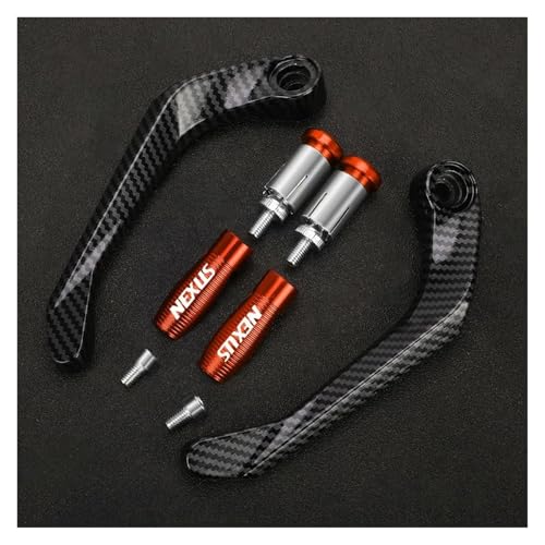 Protège-mains moto orange pour rouler confortablement en Gilera Nexus