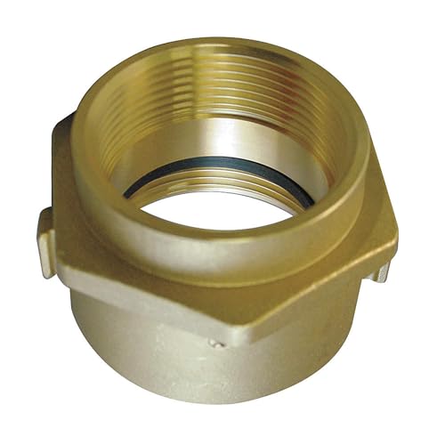 Moon American - 364-25225621 - Fire Hose Adapter, Rocker Lug, Fitting Material Brass x Brass, Fitting Size 2-1/2 in x 2-1/2 in