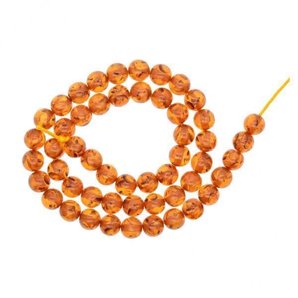 SNAPPSY 3x8mm Synthetical Artificial Amber Beads for Jewelry DIY Findings Honey Brown-image-24