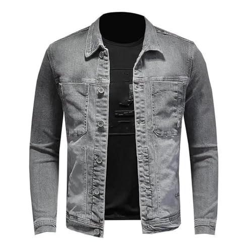 Men's Denim Jacket Classic Washed Street Fashion Vintage Casual Versatile Jean Jacket4
