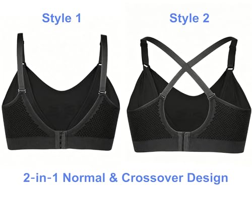Image of iloveSIA Nursing Bras for Mom Breastfeeding, Seamless Supportive Sleep Bra for Maternity Postpartum S-2XL 3Pack