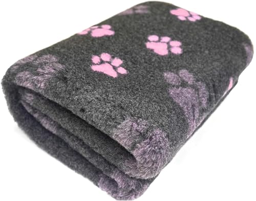 Profleece VetBedding Non Slip Originale Tappeto per Cani e Gatti Incontinenti, Anziani, Malati Termoisolante, Filtra i Liquidi, Mantiene Il Pelo Asciutto (75x50 cm, Rosa)