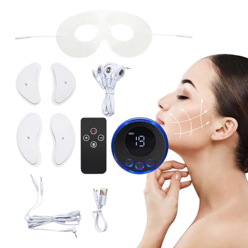 Appareil facial EMS, masseur facial électrique, instrument de beauté EMS, lifting par micro-courant, appareil de beauté raffermissant portable, soin du visage pour le visage, les yeux, le cou, 8 m
