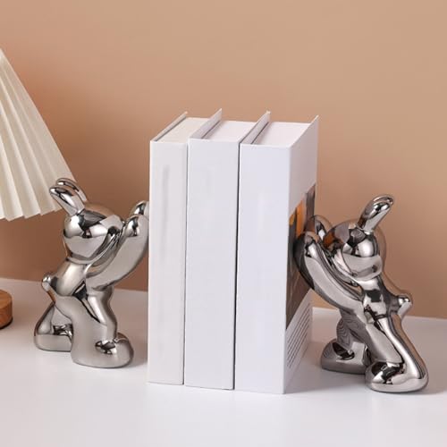 Detenedores de libros para estantería que evitan caídas con su diseño de cerámica 7