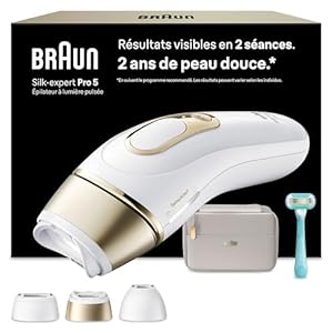 Épilateur Lumière Pulsée Braun Smart Silk·expert Pro 5, Votre Laser à Domicile