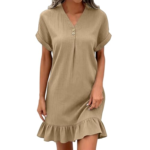 Robe chemisier bohème en lin et mousseline style élégant