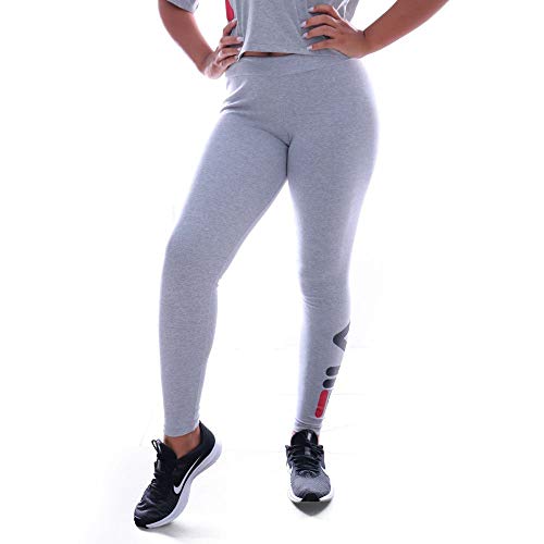 Legging Letter, Fila, Feminino, Cinza Mescla/Preto, P