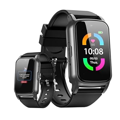 Fajocru Senior 4G Smart Watch with Fall Detection, GPS Tracker, SOS, Heart Rate, Pedometer, IP67 Waterproof – Free App & No Monthly Fee for Elderly, Dementia, Alzheimer’s, Seniors Living Alone