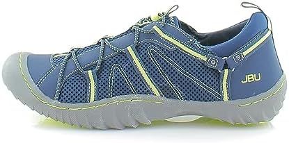 JBU by Jambu Women's Synergy MESH Water Ready Sneaker, Navy/Kiwi, 6.5 | Image 1