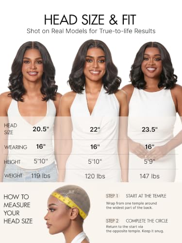 Image of LUVME HAIR All-Day Comfort Loose Body Wave 5x5 Lace Front Wigs Human Hair