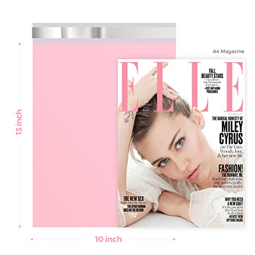 Image of Metronic Poly Mailers 10x13 200 Pack, Small Shipping Bags for Clothes | Strong Adhesive Waterproof Tear-resistant Mailing Bags, Shipping Envelopes, Packing Bags for Clothing, Small Biz, Light Pink.