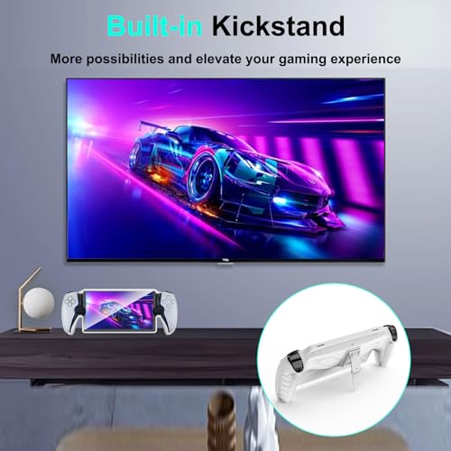 Yebowe Capa para PlayStation Portal com 2 protetores de tela, capa protetora de silicone para PS5 co