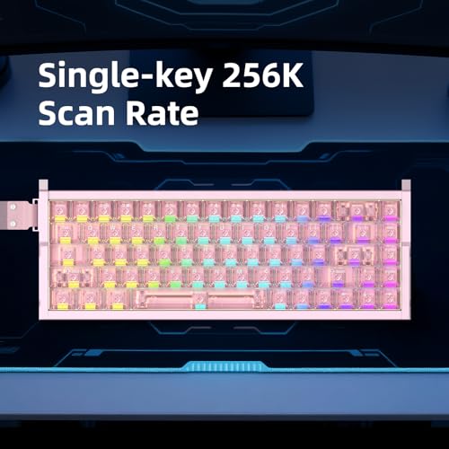 Clavier magnétique IROK MG68 Plus rose idéal pour un setup de streaming - 7