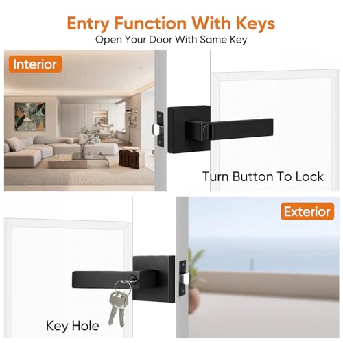 Door-Handles-Interior-Black-Door-Knobs-Interior-Black-Door-Handle-with-Reversible-Lever-Keyed-Alike-Door-Lock-Sets-for-Bedroom-5-Packs-Heavy-Duty-Door-Lock-Sets-Matte-Black-5