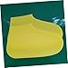 BRIGHTFUFU Yellow Silicone Shoe Covers Thick Skid Overshoes for Outdoor Activities and Flexible Rain Boot Protectors for Men and Women