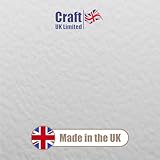 Craft UK W109 A6 Hammered Card and Envelope Pack of 50 - White - Image 2