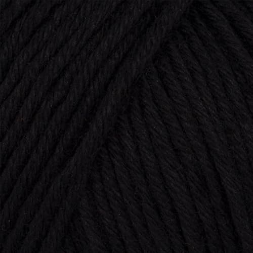 Babysoft Cotton Yarn, Yarn E-verse, 100% Organic Cotton, Soft & Hypoallergenic, Ideal for Baby Knitting, Crocheting, Amigurumi & DIY Projects, Organic Textile Certified, 50g (3, 130 Black)