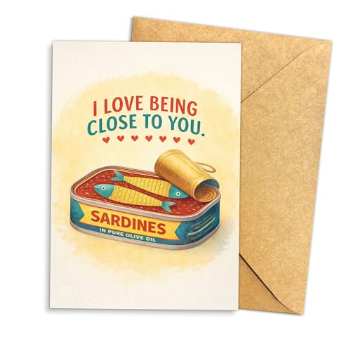 Carte humoristique I Love Being Close To You 13,5x20,3 cm cadeau anniversaire