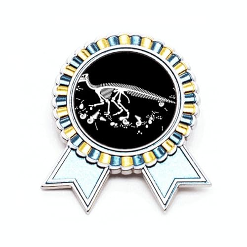 Broche Dinosaure B BS Noir le Bijou en Métal Idéal sur une Veste