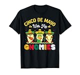 Este diseño del Cinco de Mayo es una bonita sorpresa para fiestas mexicanas o americanas. Es para la celebración del 5 de mayo. El 5 de mayo es una fiesta muy grande en México. Con Mis Gnomos Con Sombrero Taco y Maracas