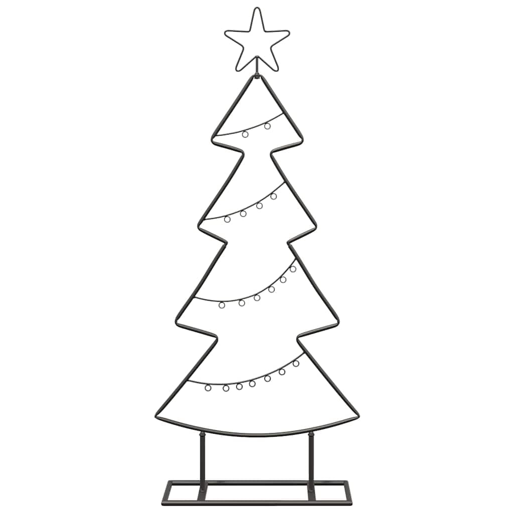 Albero di Natale in Metallo Nero 90,5 cm Acciaio