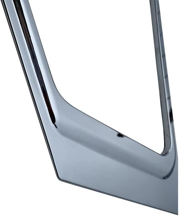 Another close-up of the chrome garnish, showing its curved design