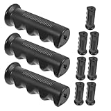 Didiseaon 6 Stück Schutzhüllen aus Gummi für Mechanische Griffe und Rollstuhlhändler 18mm Öffnungsdurchmesser Rutschfestes Design Einfache Montage Schwarz