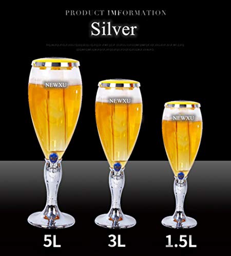 Nomal Tabletop Wine Beer Tower Beverage Juice Dispenser With Led Colorful Shinning Lights For Bar Party Restaurant Ktv Barbecue Restaurant thumb #3