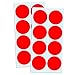5cm Etichette Adesive Bollini Colorati Rotonde Grandi - Rossi, 240 Pezzi