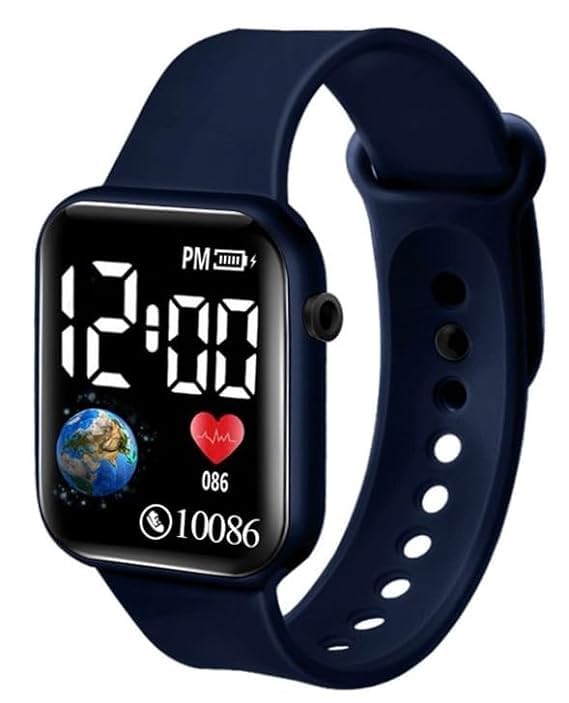 PIRASO Children Kids Boys Digital 4-11 Years Led Watch Boys Best Gift Baby Boys Digital Watch for Kids (Blue) (B0CJRDGX9L) Amazon Price History, Amazon Price Tracker