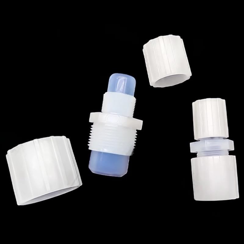 PFA Flared Reducing Straight Through Fitting, PFA Pipe Fittings (1/4 "-1/2 ")