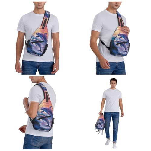 Bolso cruzado para pecho tipo bandolera negro miniatura 7