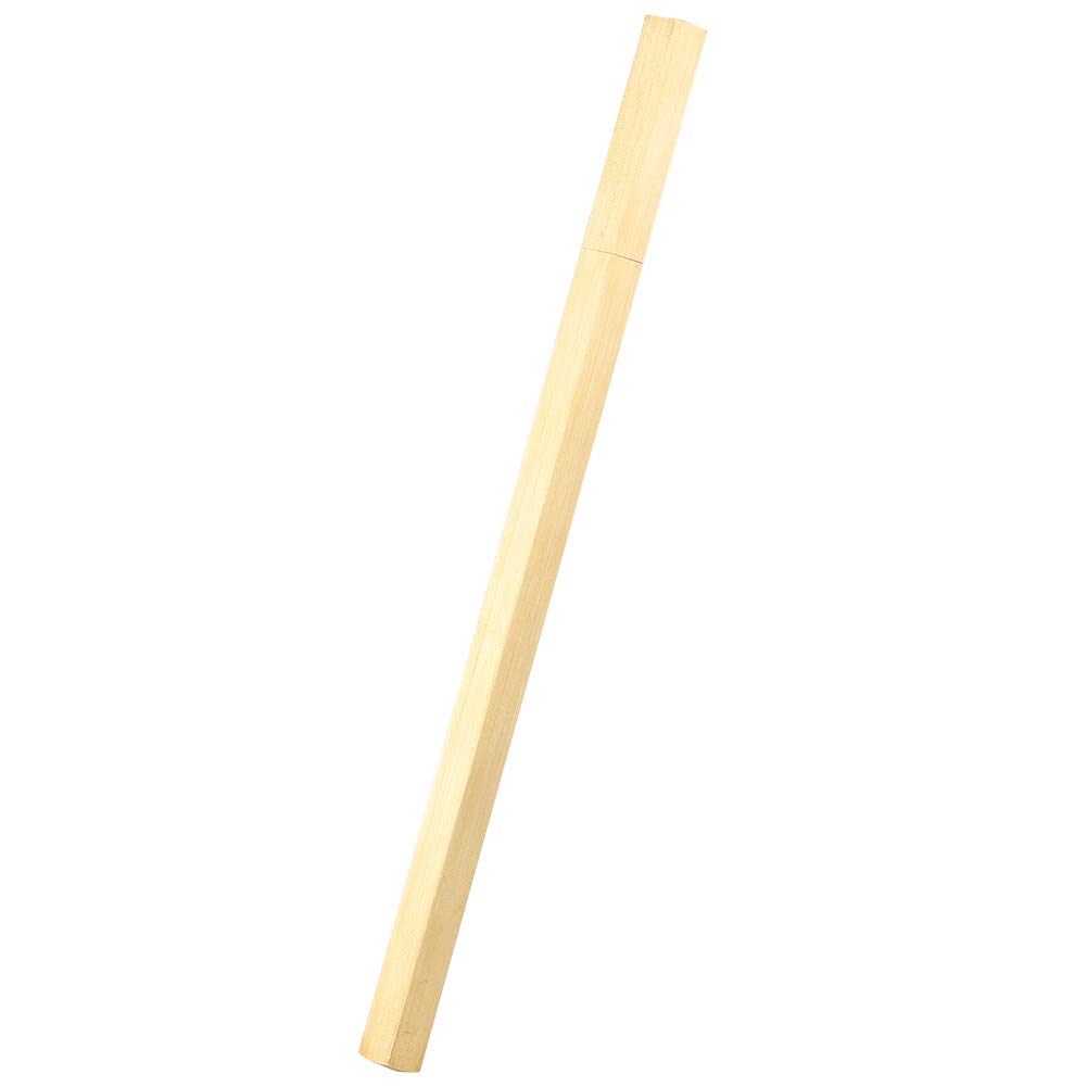Ausla Penna Gel Esagonale in Ottone Spazzolato, Forniture per Ufficio Scolastico, con Scala, Ricarica Inchiostro Gel da 0,5 Mm (0,5 mm)