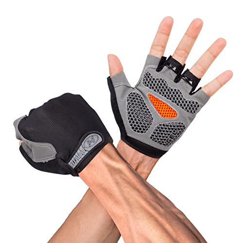 Guanti Da Palestra SUJAYU Uomo E Donna - Mezzo Dito, Antiscivolo In Silicone, Supporto Polso - Per Sollevamento Pesi, Canottaggio, Fitness - Taglie M/L/XL - 3