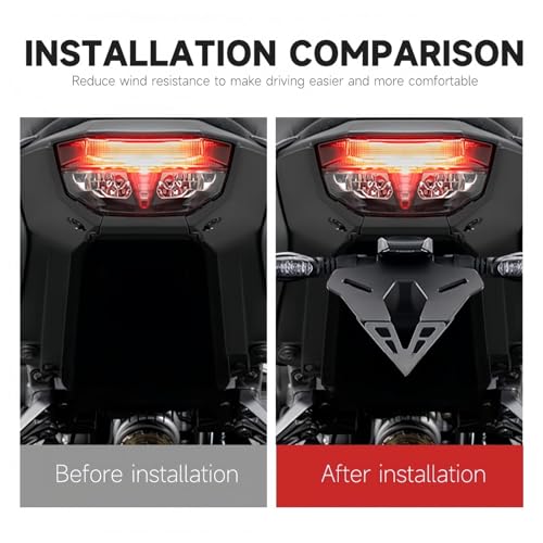 Support de plaque d'immatriculation pour Yamaha MT-09 MT09 2024 arrière queue courte