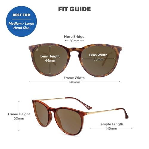 Image of Knockaround Round Trendy Polarized Sunglasses for Women - UV Protection