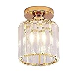Moderne Kristall-Deckenleuchte - Kompatibel mit E27-Lampe (GLÜHBIRNE NICHT INKLUSIVE), Produktgröße: 5,9 x 5,9 Zoll, geeignet für Hausbeleuchtung