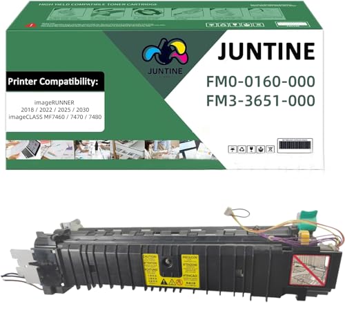 JUNTINE FM0-0160-000 Fuser Unit Replacement for Canon FM0-0160-000 FM3-3651-000 Fuser Unit Compatible with Canon imageRUNNER 2018 2022 2025 2030 imageCLASS MF7460 7470 7480 Printers(110V- 120K)