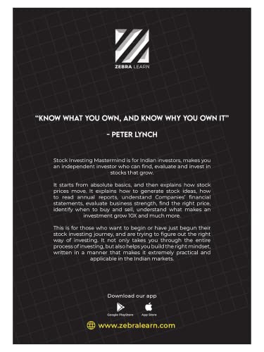 Stock Investing Mastermind Beginners Handbook to Winning the Stock Market | Learn Fundamental Analysis Investing Strategies | Especially for Beginners, Students, Indian Retail Investor | ZebraLearn