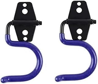 2PCS Garage Hook Heavy Duty Steel Garage Storage Hook, Heavy Duty Hook，Utility Hook and Broom and Mop Holder Wall Mount for Organizing Cleaning Tools, Mops, Garden Tools (S-Type) (Blue)