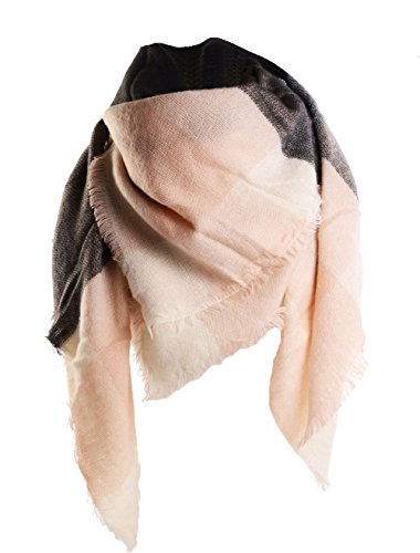 Uleade Écharpe Chale Femme Cachemire Chaud Automne Hiver Grand Plaid Tissu Glands Foulard
