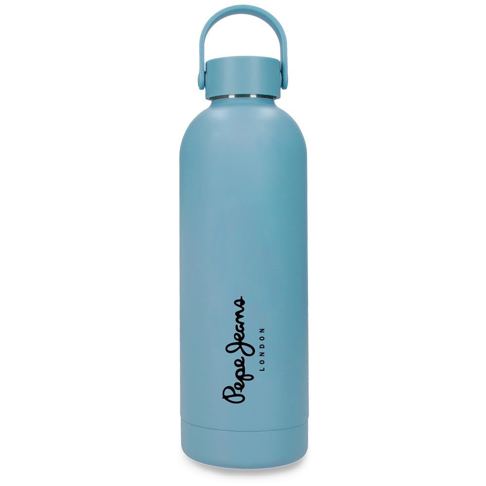 Bouteille acier inoxydable Pepe Jeans Aris zéro fuite gourde bleue durable