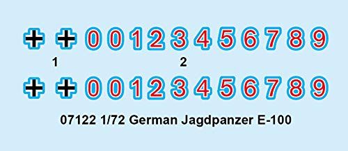 Maquette Plastique Trumpeter Jagdpanzer E-100 Allemand - Échelle 1/72 - Modèle Easy Model 35123